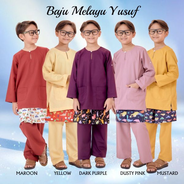 Baju Melayu Yusuf Rose Pink