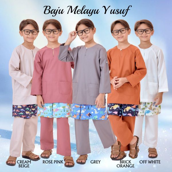Baju Melayu Yusuf Rose Pink