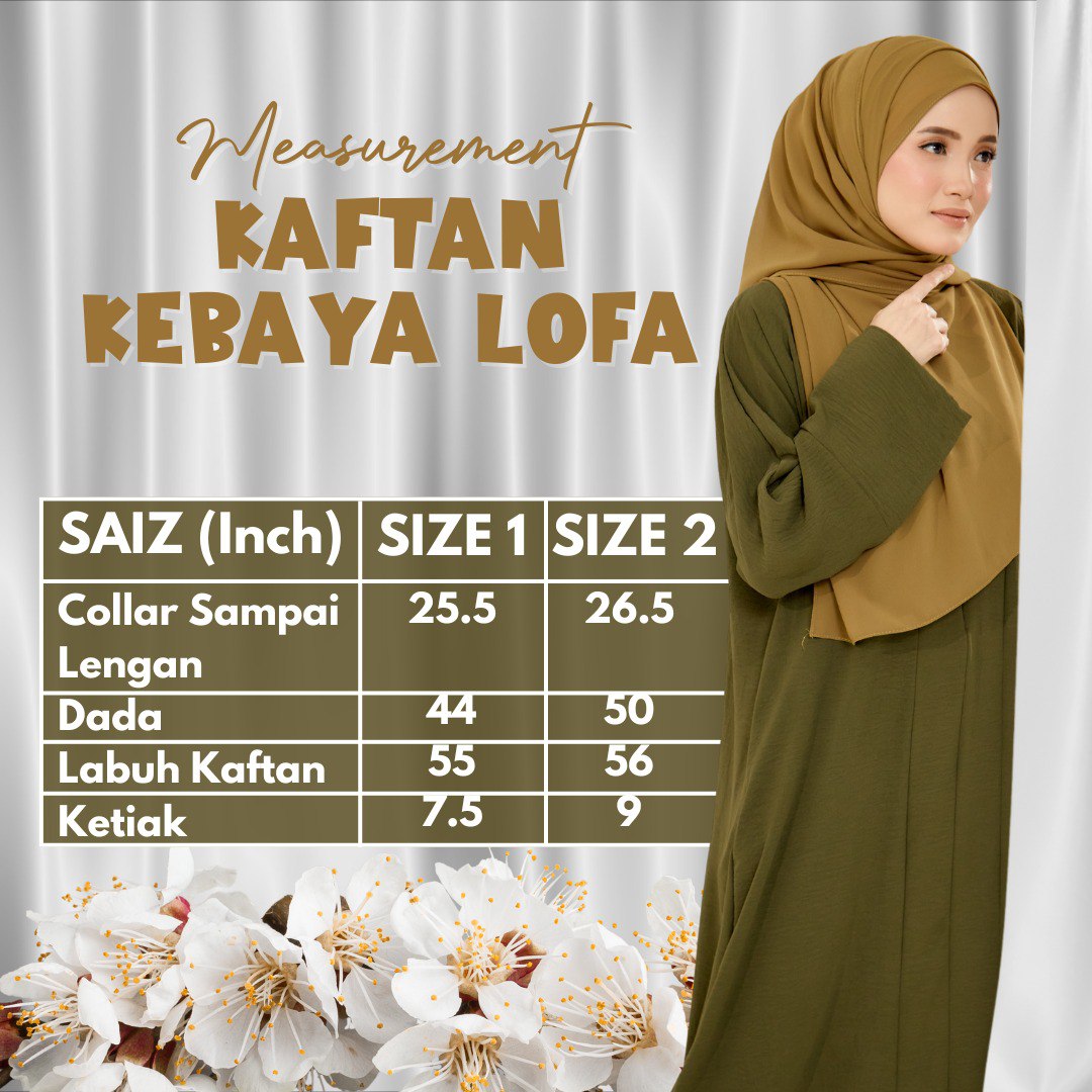 Kaftan Kebaya Lofa Purple Grape