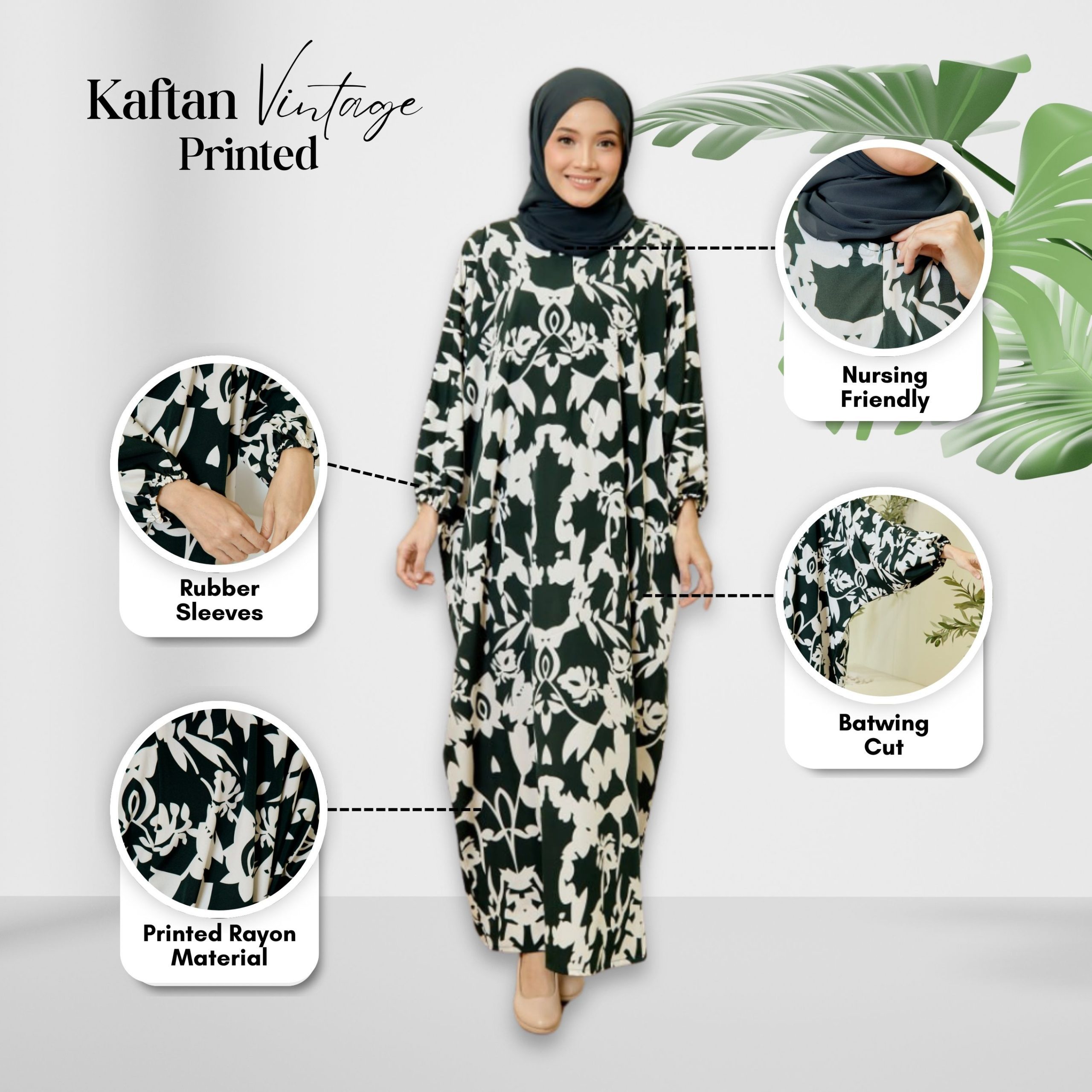 Kaftan Vintage Printed KV 06