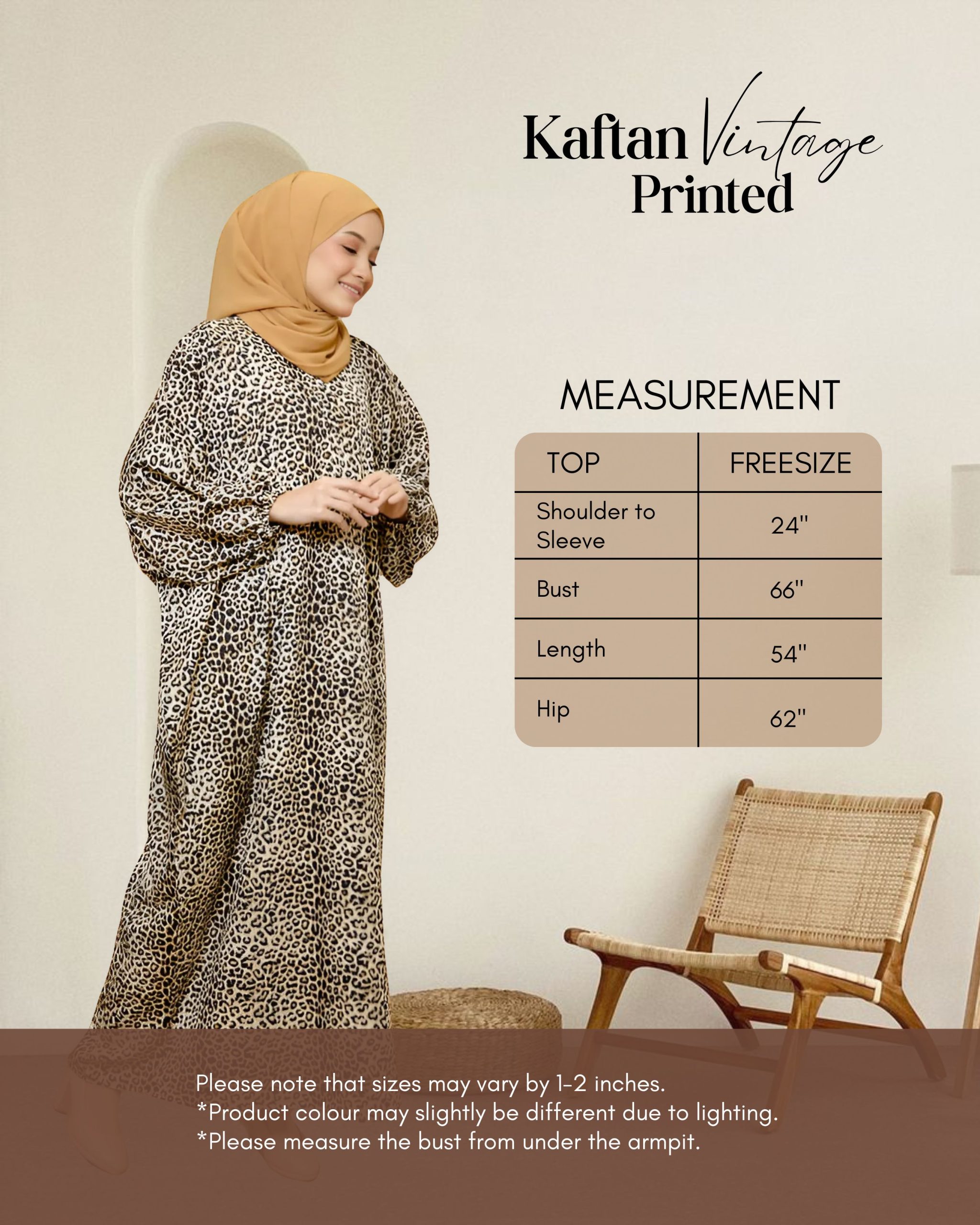 Kaftan Vintage Printed KV 06