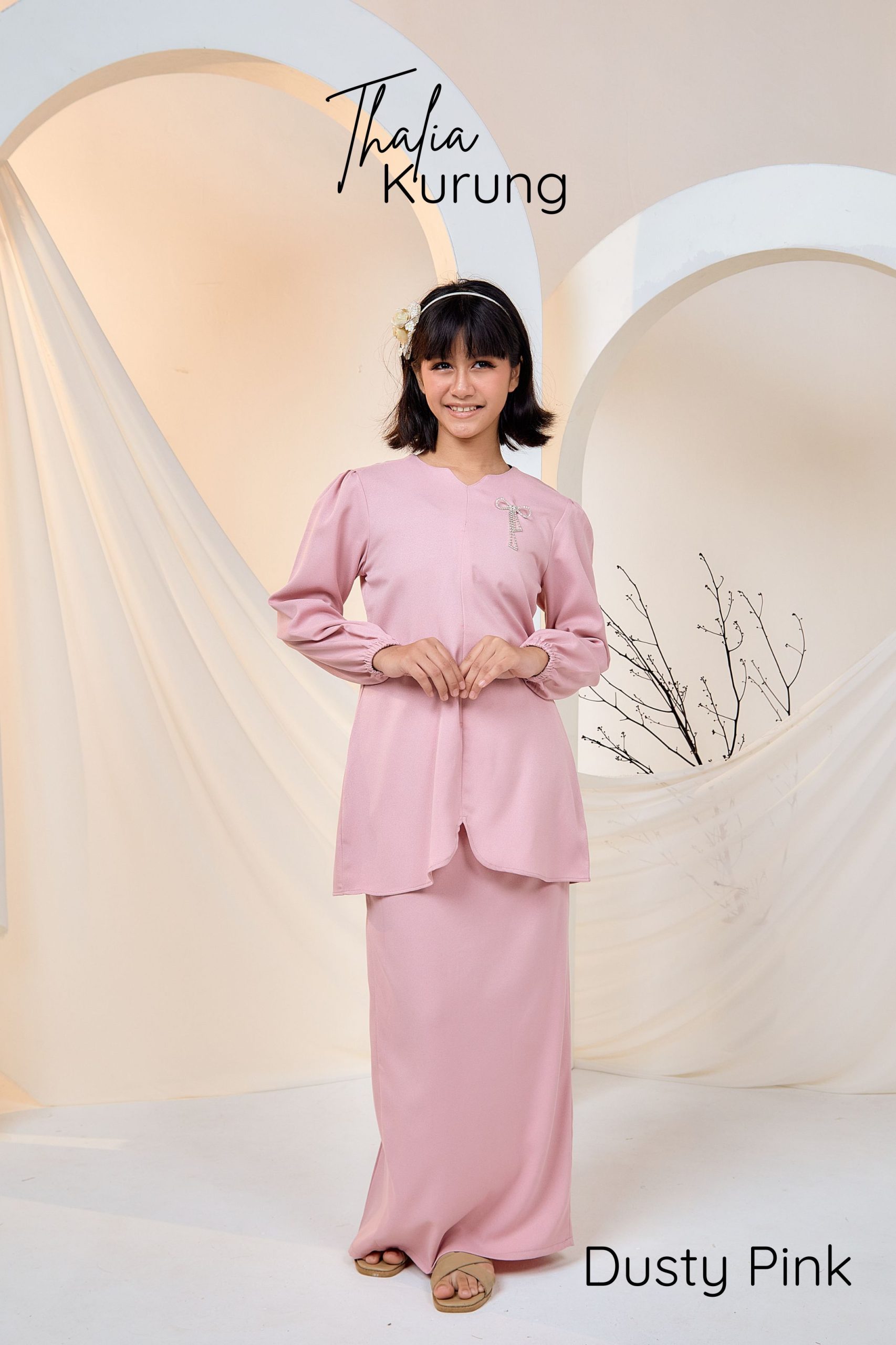 Thalia Kurung Nude Brown