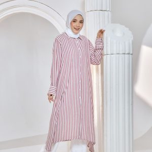 Pamela Long Top - Maroon