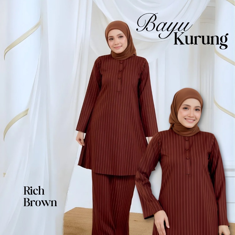 Bayu Kurung Rich Brown